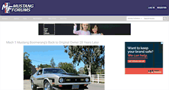 Desktop Screenshot of mustangforums.com