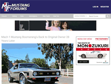 Tablet Screenshot of mustangforums.com